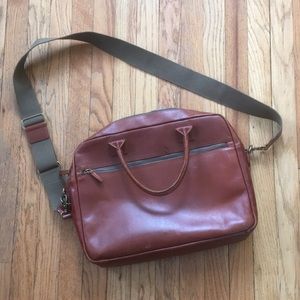 J Crew leather messenger bag
